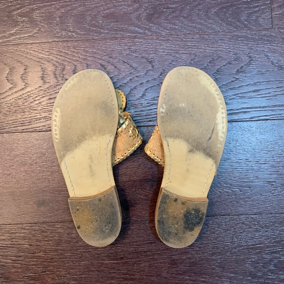 Gold & Tan Jack Rogers Sandals - Picture 3 of 3